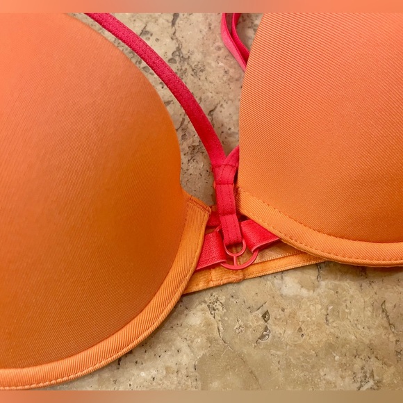 Marlies Dekkers 34B orange pushup bra 75B bra sale Halloween barstar lingerie - Picture 3 of 6